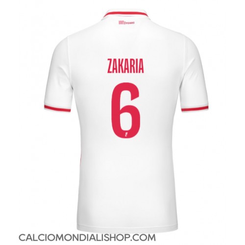 Maglie da calcio AS Monaco Denis Zakaria #6 Prima Maglia 2024-25 Manica Corta